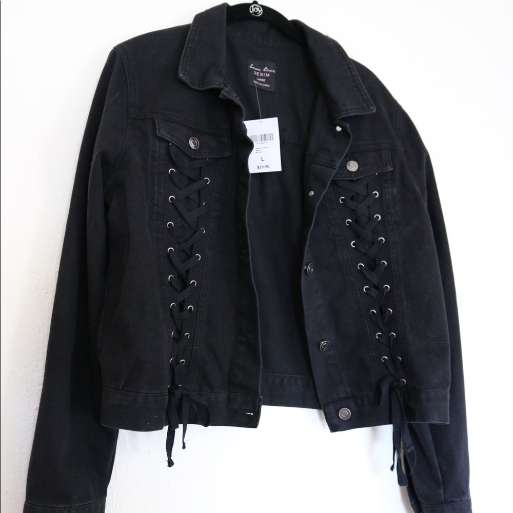 Black jean jacket